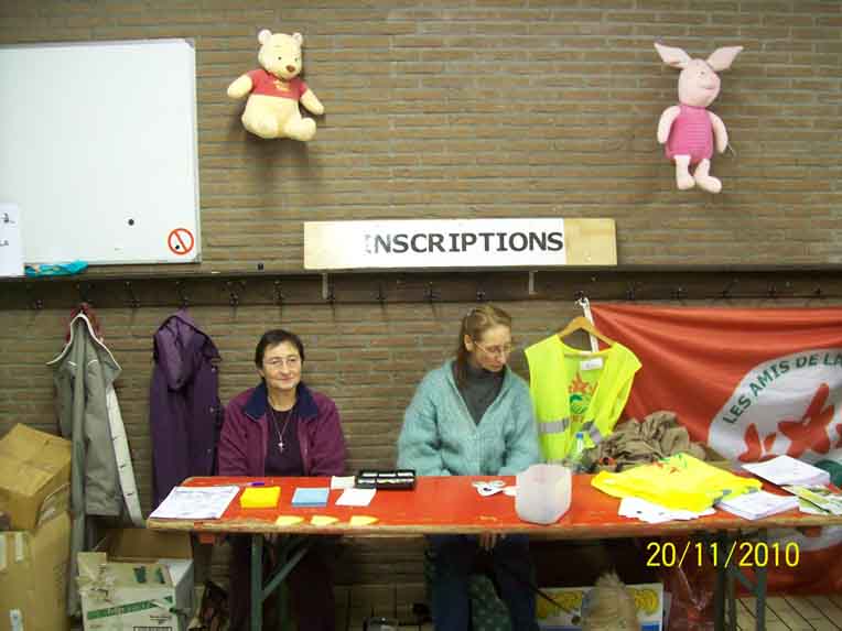 Le poste d'inscriptions