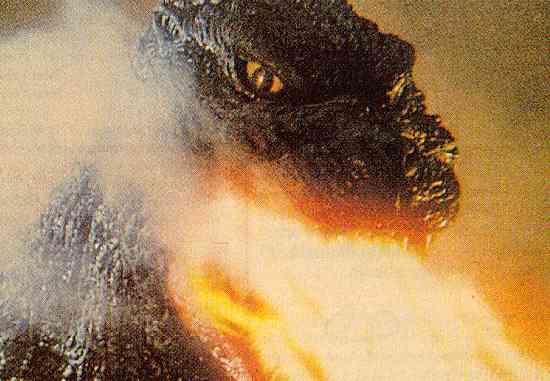 Godzila la terreur ne rechigne devant aucun artifice (improbable) pour afficher sa super-puissance!